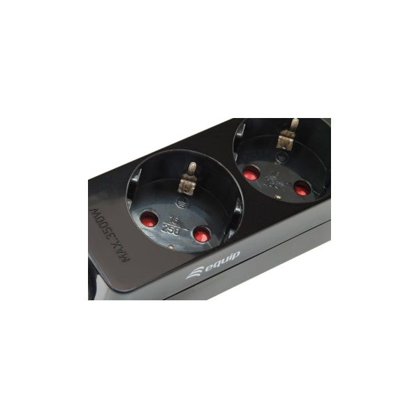 EQuip Hálózati Elosztó 3DIN 1,1m Black