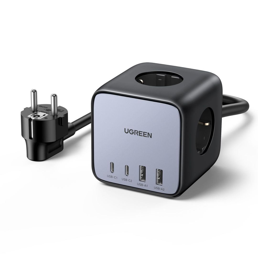 UGREEN DigiNest Cube Power Strip Grey