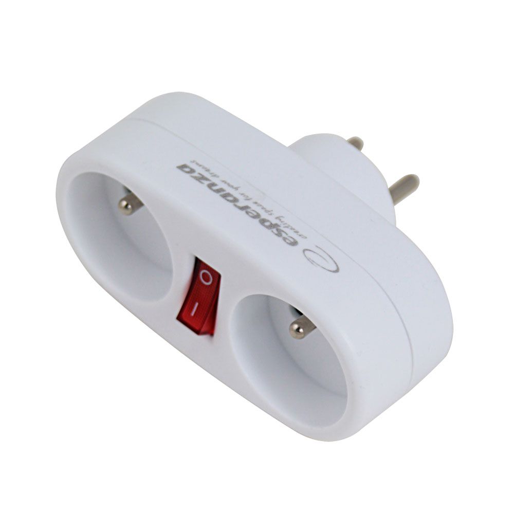 Esperanza Hálózati Elosztó Kapcsolóval 2DIN Fali White