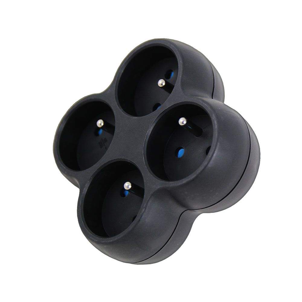 Esperanza Hálózati Elosztó 4DIN Fali Black