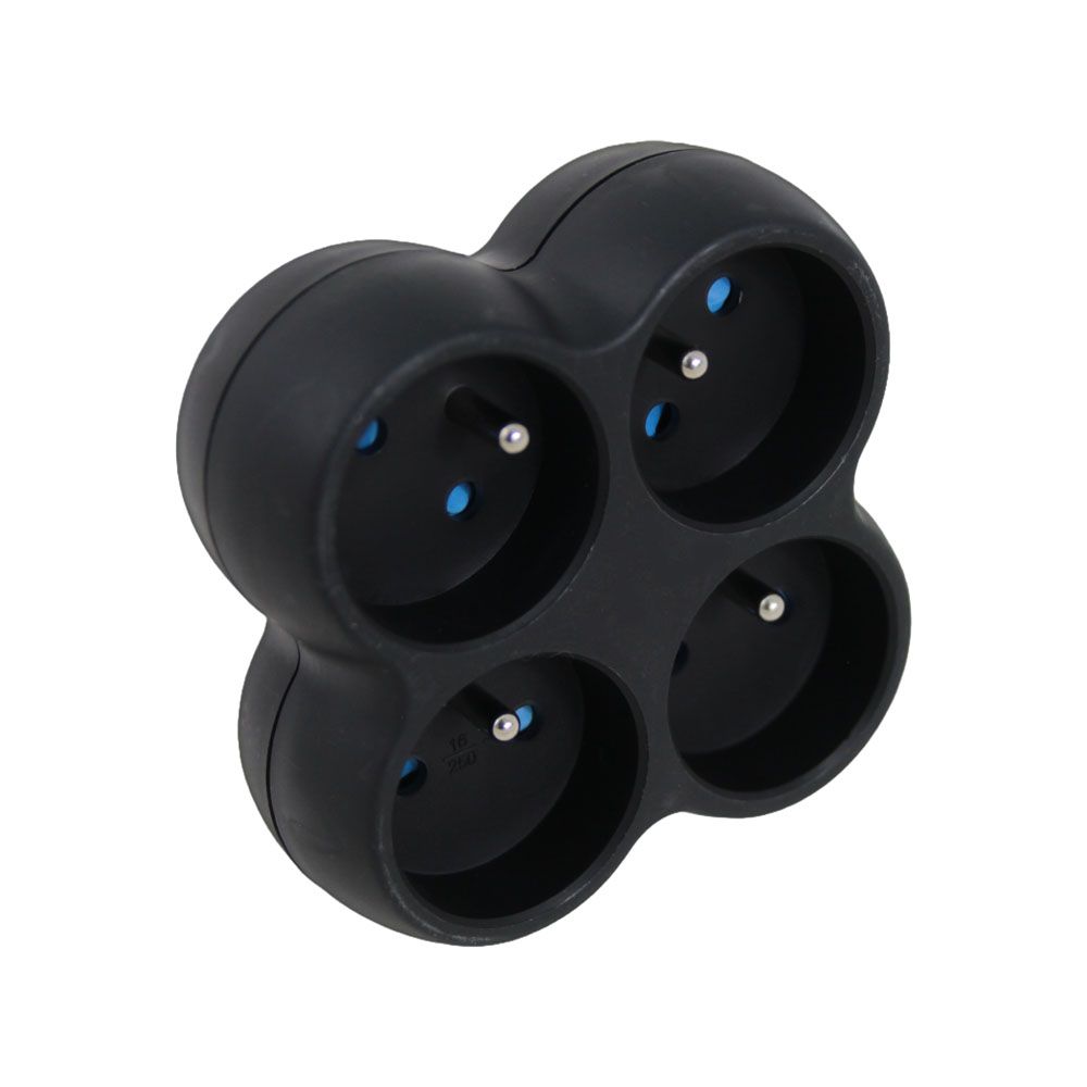 Esperanza Hálózati Elosztó 4DIN Fali Black