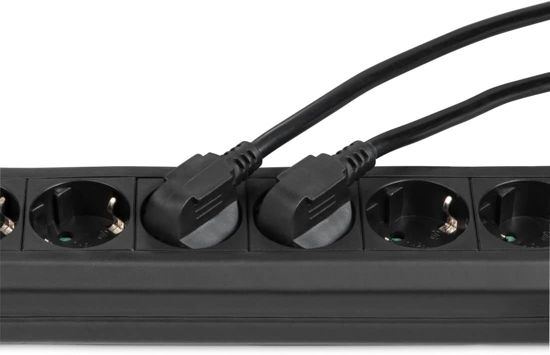 Hama Hálózati Elosztó Kapcsolóval 6DIN 3m Black