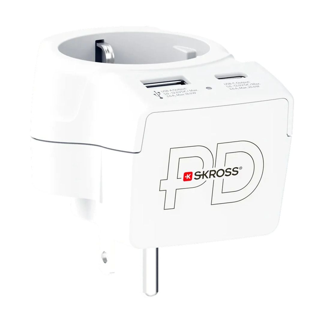 SKROSS Hálózati Elosztó 1DIN Fali White