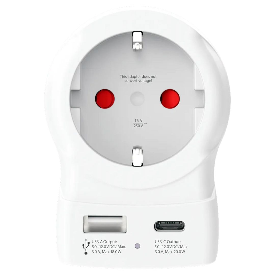 SKROSS Hálózati Elosztó 1DIN Fali White