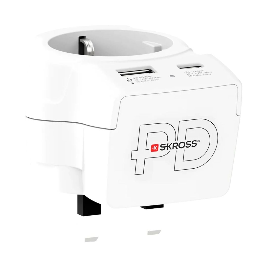 SKROSS Hálózati Elosztó 1DIN Fali White