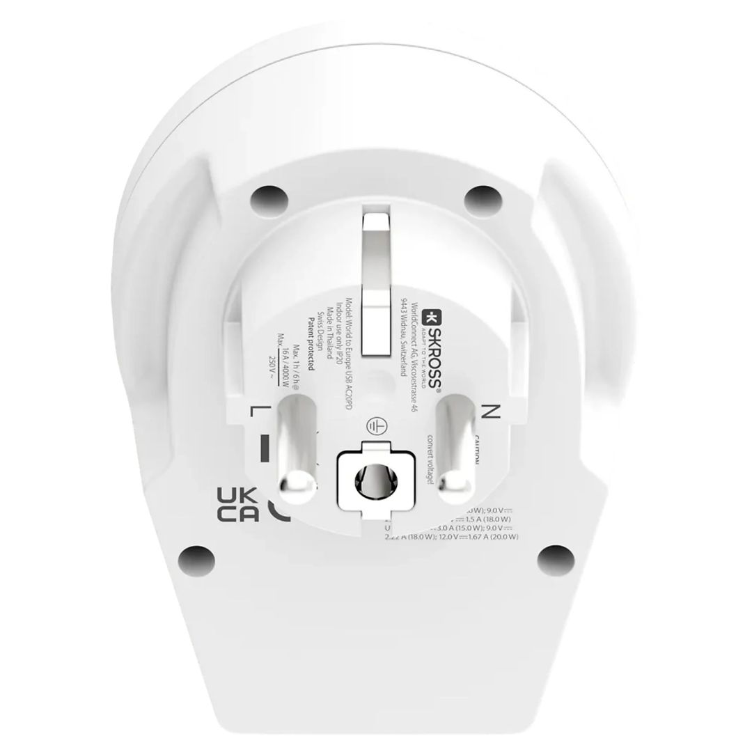 SKROSS Hálózati Elosztó 1DIN Fali White