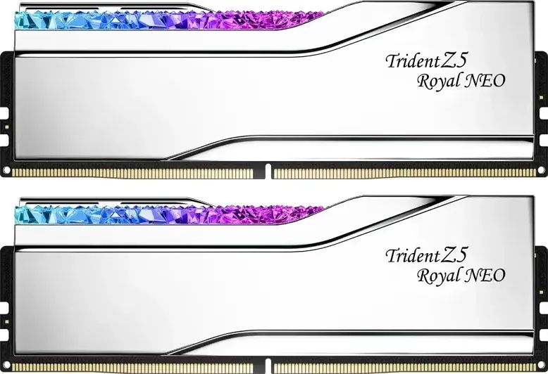 G.SKILL 32GB DDR5 8000MHz Kit(2x16GB) Trident Z5 Royal Neo RGB Silver