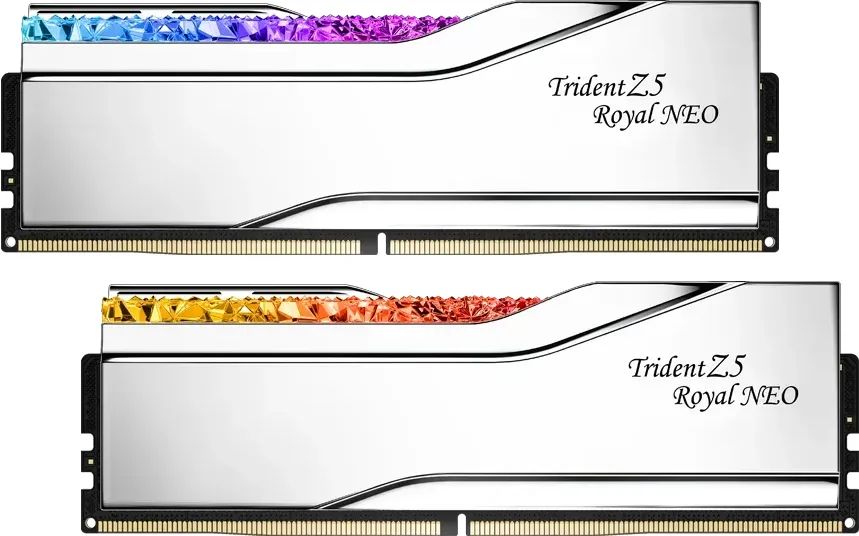 G.SKILL 32GB DDR5 8000MHz Kit(2x16GB) Trident Z5 Royal Neo RGB Silver