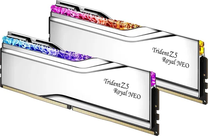 G.SKILL 32GB DDR5 8000MHz Kit(2x16GB) Trident Z5 Royal Neo RGB Silver