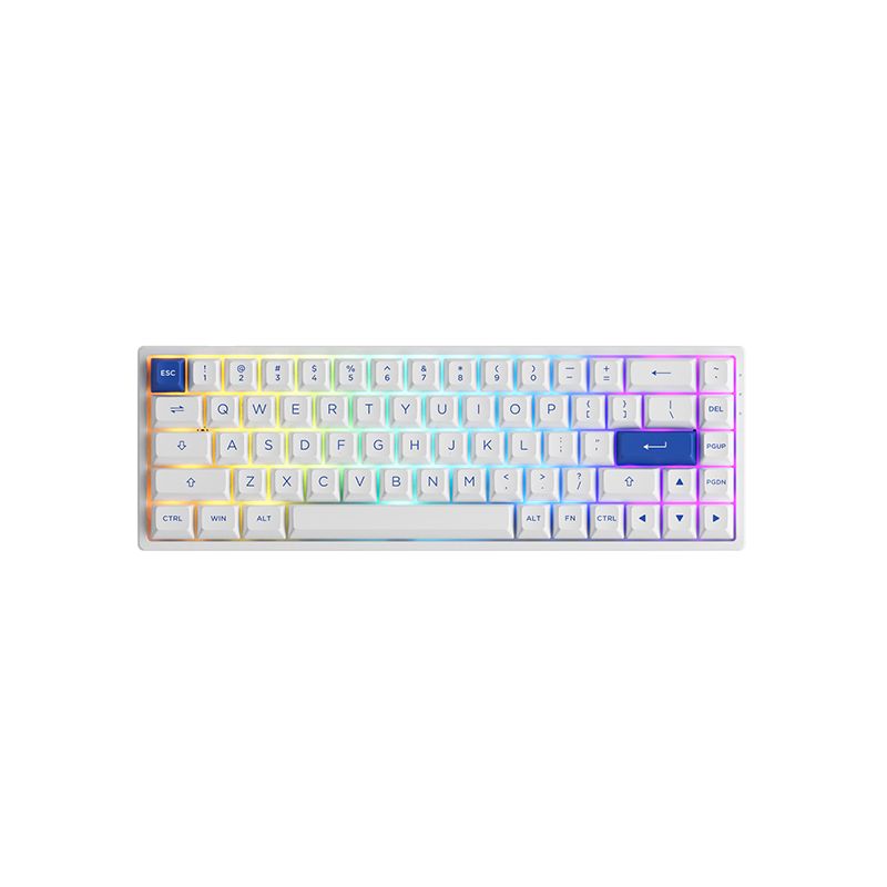 Akko 3068B CS Jelly Pink Wireless RGB Keyboard White/Blue UK