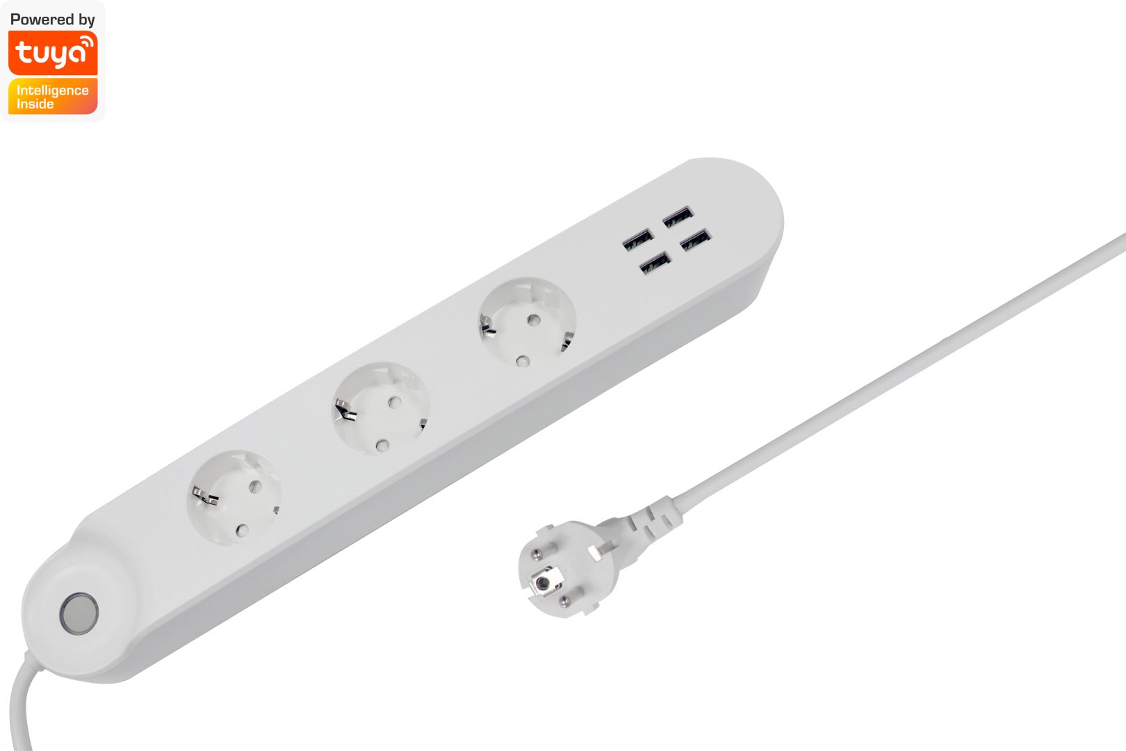 Denver SHP-300U Smart Home Power Strip 3in1 + 4xUSB White