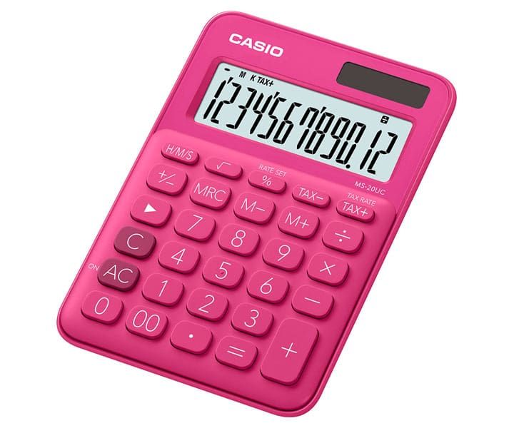 Casio MS-20UC-RD Asztali számológép Red