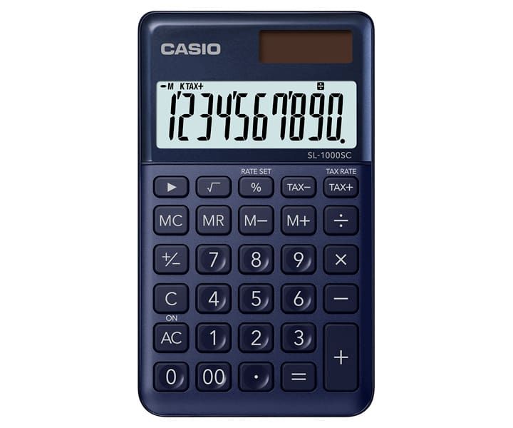 Casio SL-1000SC-NY Zsebszámológép Dark Blue