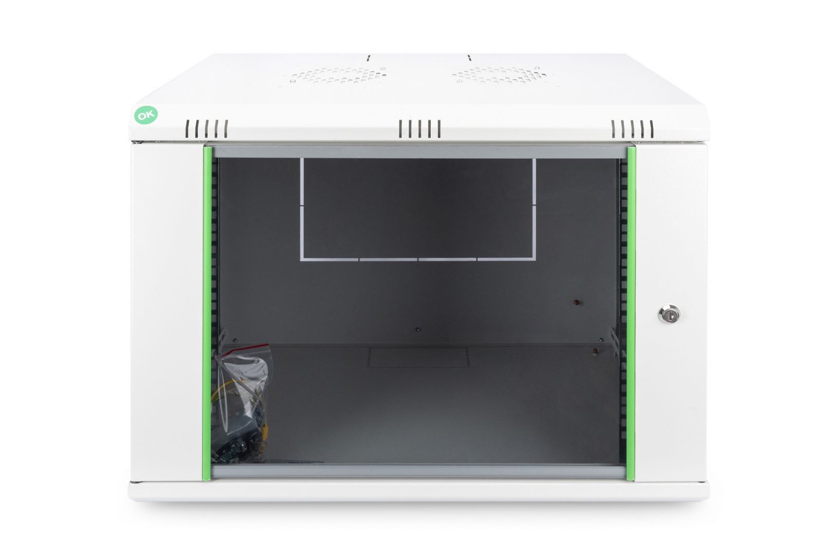 Digitus DN-19 09-U-EC Falra szerelhető Rackszekrény Grey