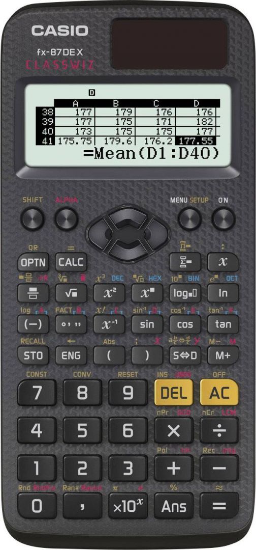 Casio FX-87DE X Tudományos számológép Black 