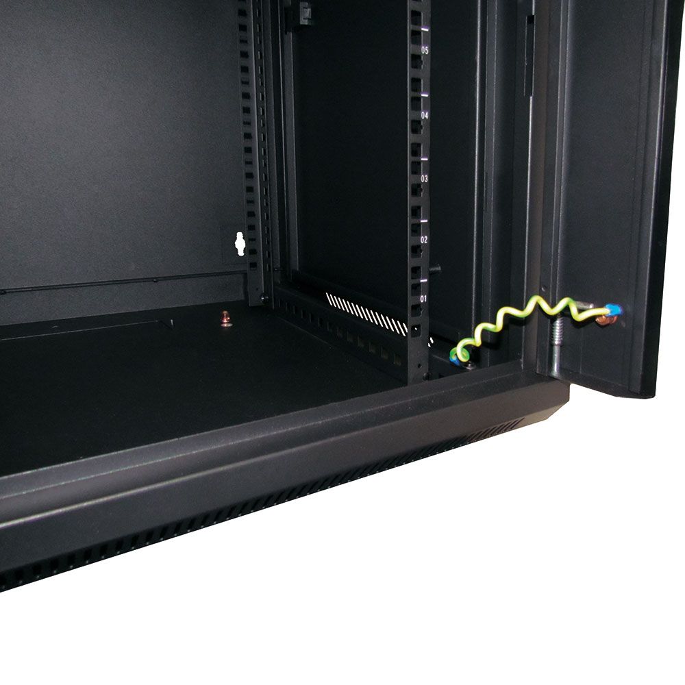 WP WPN-RWB-12606-B Falra szerelhető Rackszekrény Black