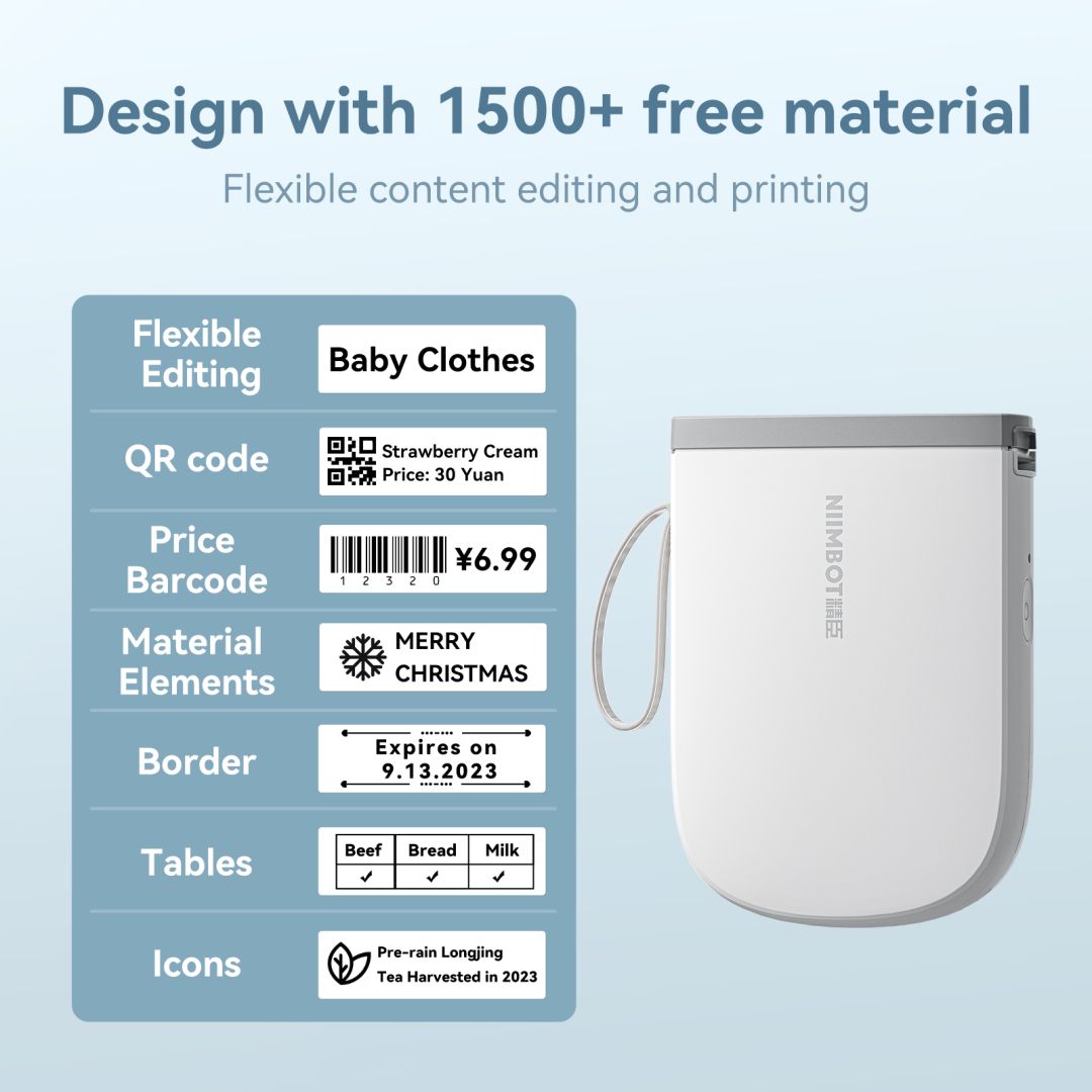 NIIMBOT D11_H Set Címkenyomtató White