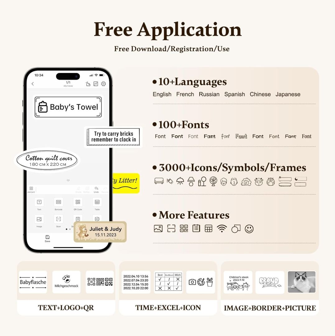 NIIMBOT D11_H Set Címkenyomtató White