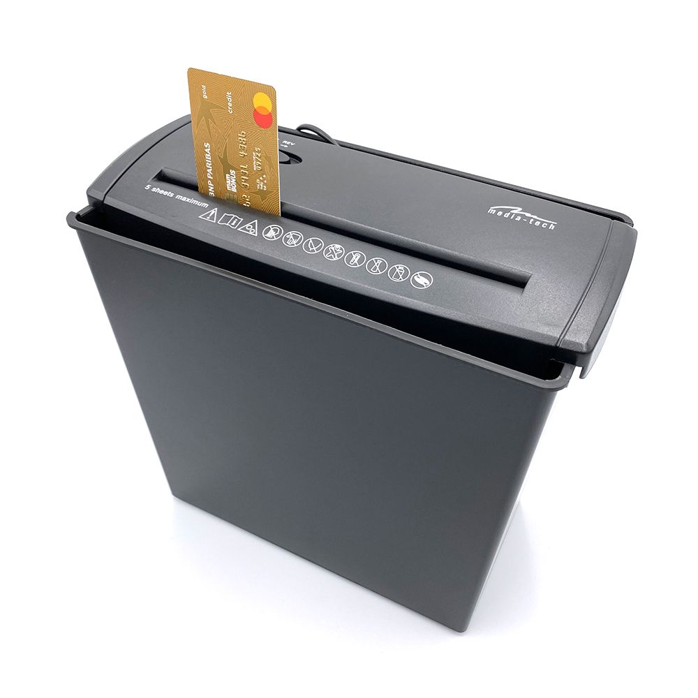 Media-Tech MT215 V3 Iratmegsemmisítő Black