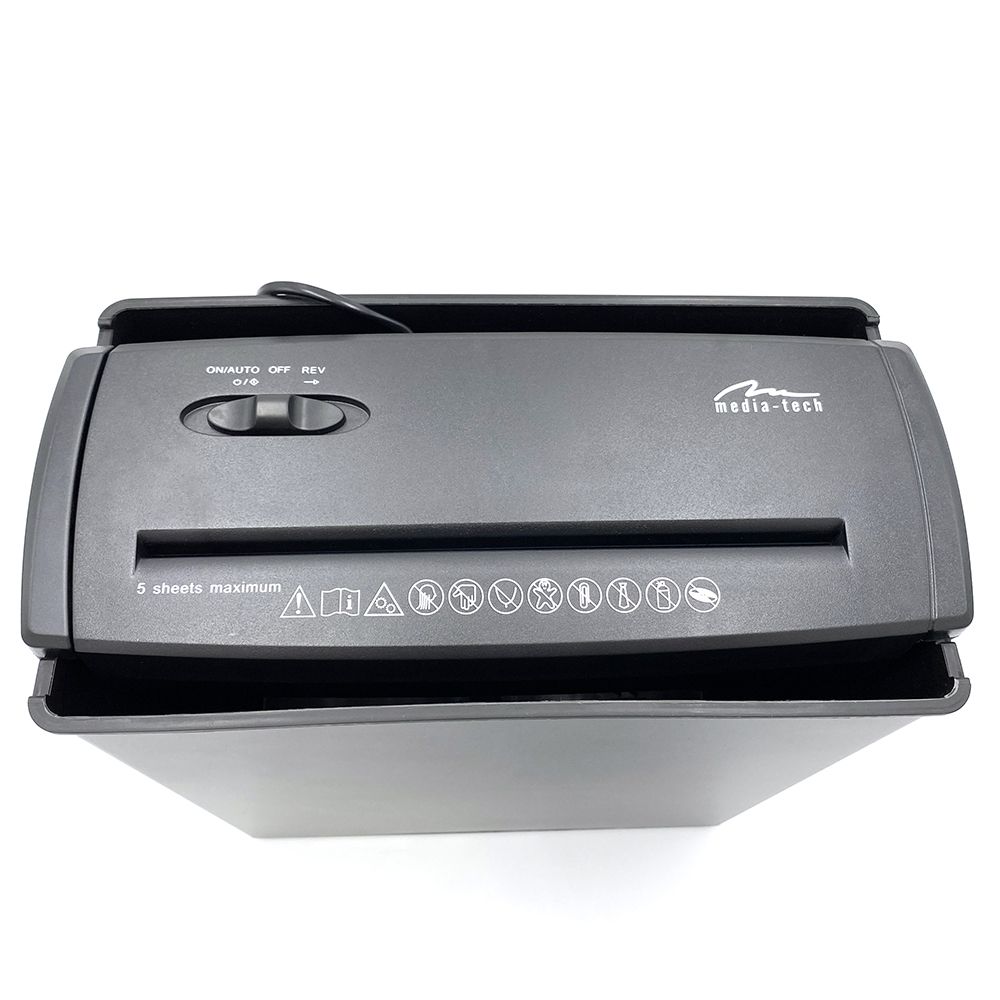 Media-Tech MT215 V3 Iratmegsemmisítő Black
