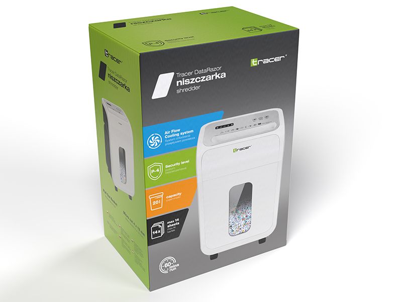 Tracer DataRazor Iratmegsemmisítő White