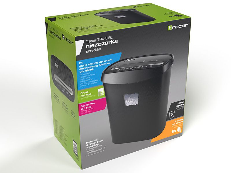 Tracer TRX-815L Iratmegsemmisítő Black