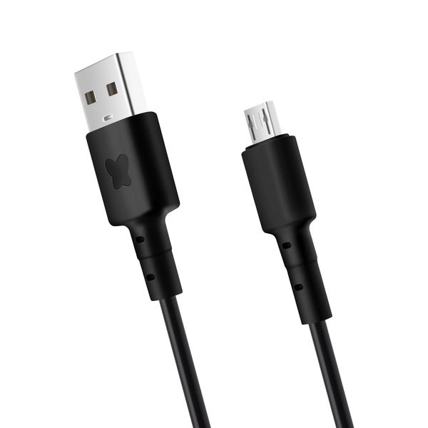 Bonbon DBone data and charging cable with USB/micro USB connectors 1m black