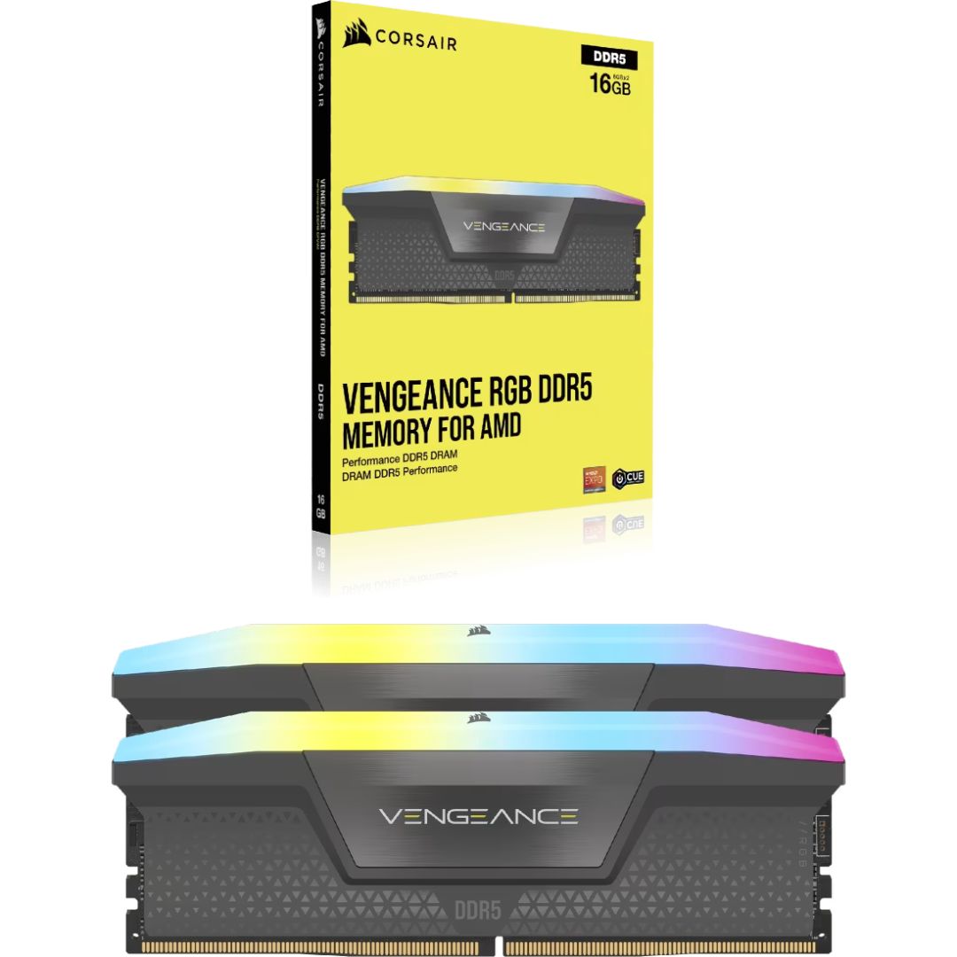 Corsair 32GB DDR5 6000MHz Kit(2x16GB) Vengeance RGB Black