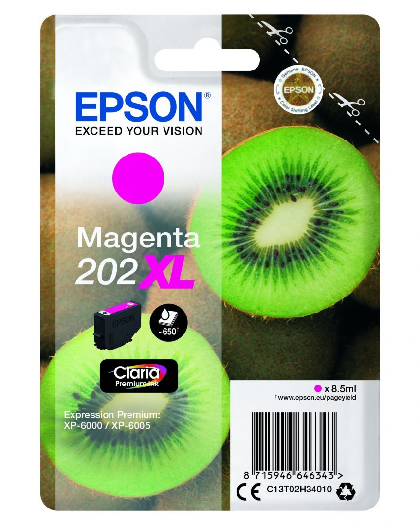 Epson T02H3 (202XL) Magenta tintapatron
