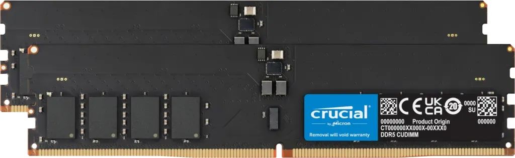 Crucial 64GB DDR5 6400MHz Kit(2x32GB) Black