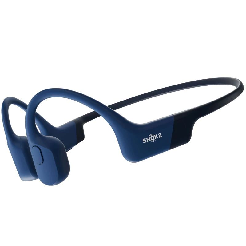 Shokz Openrun Bone Conduction Open-Ear Endurance Bluetooth Headset Blue
