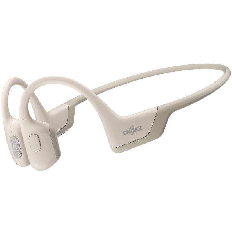 Shokz Openrun Pro Premium Bone Conduction Open-Ear Endurance Bluetooth Headset Beige