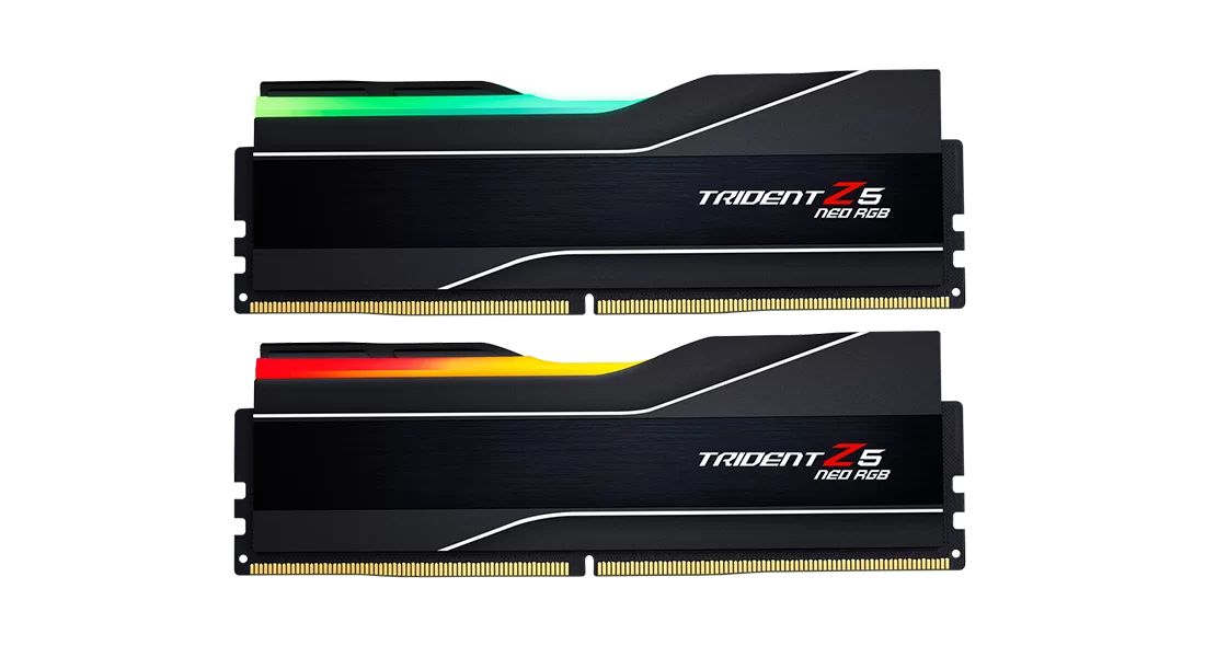 G.SKILL 128GB DDR5 6000MHz Kit(2x64GB) Trident Z5 Neo RGB Black
