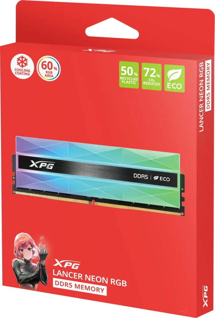 A-Data 32GB DDR5 8000MHz Kit(2x16GB) Lancer Neon RGB