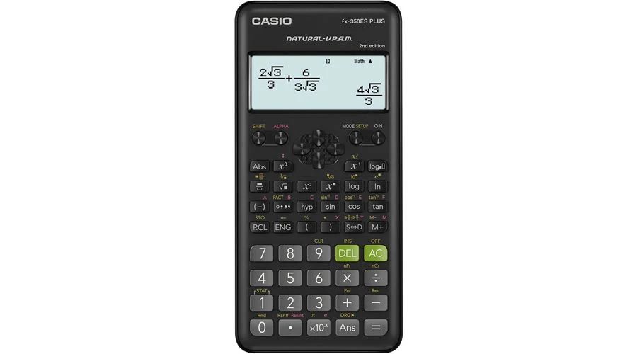 Casio FX-350ES Plus 2 Asztali számológép Black