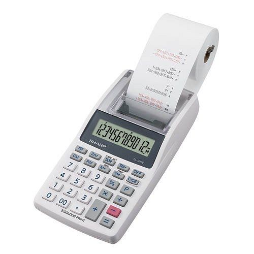 Sharp EL-1611V Asztali szalagos számológép White