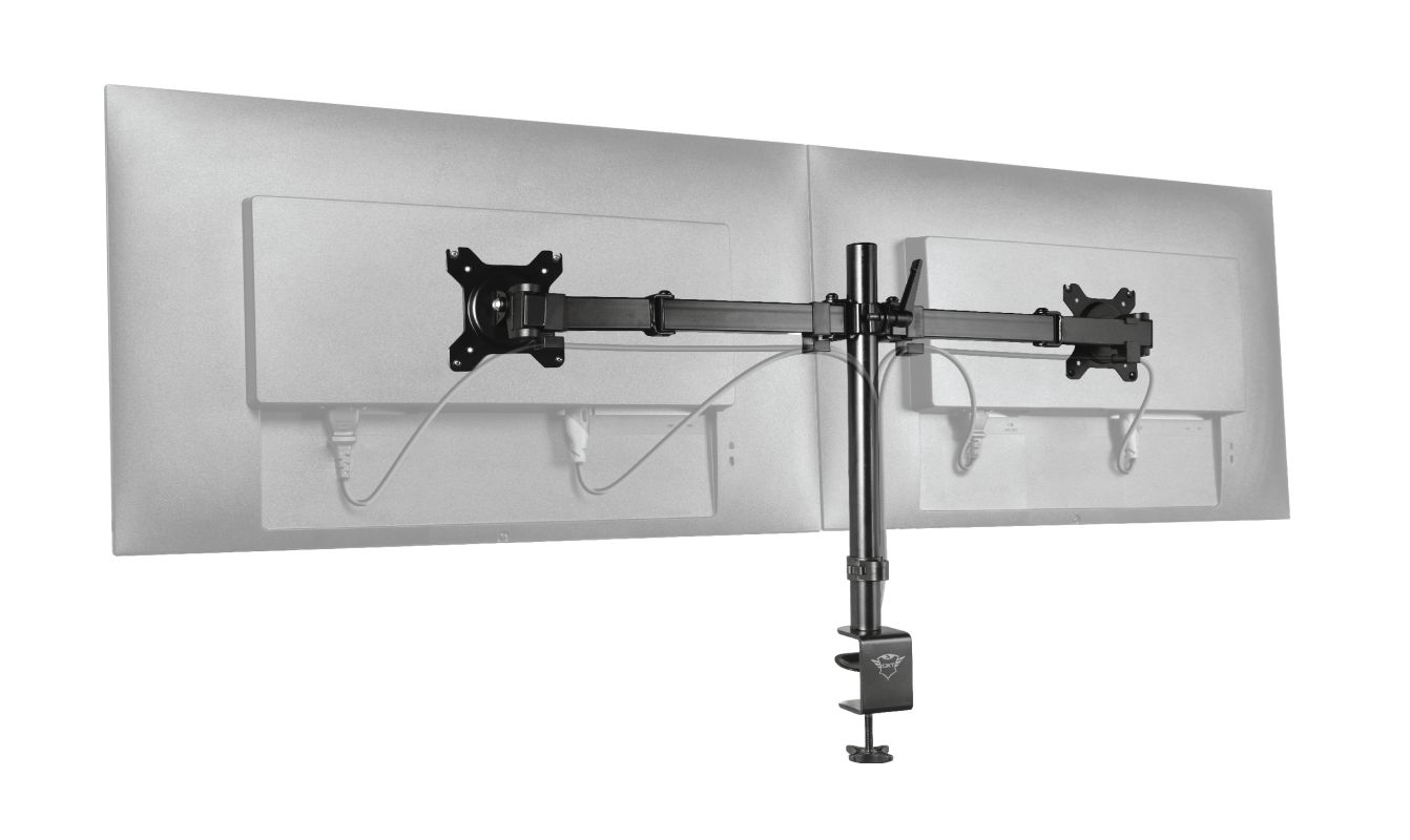 Trust GXT 1120 Mara Dual Monitor Arm 32