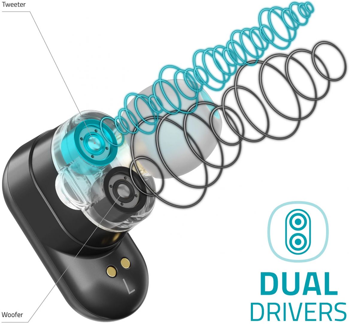Lamax Duals1 TWS Bluetooth Headset Black
