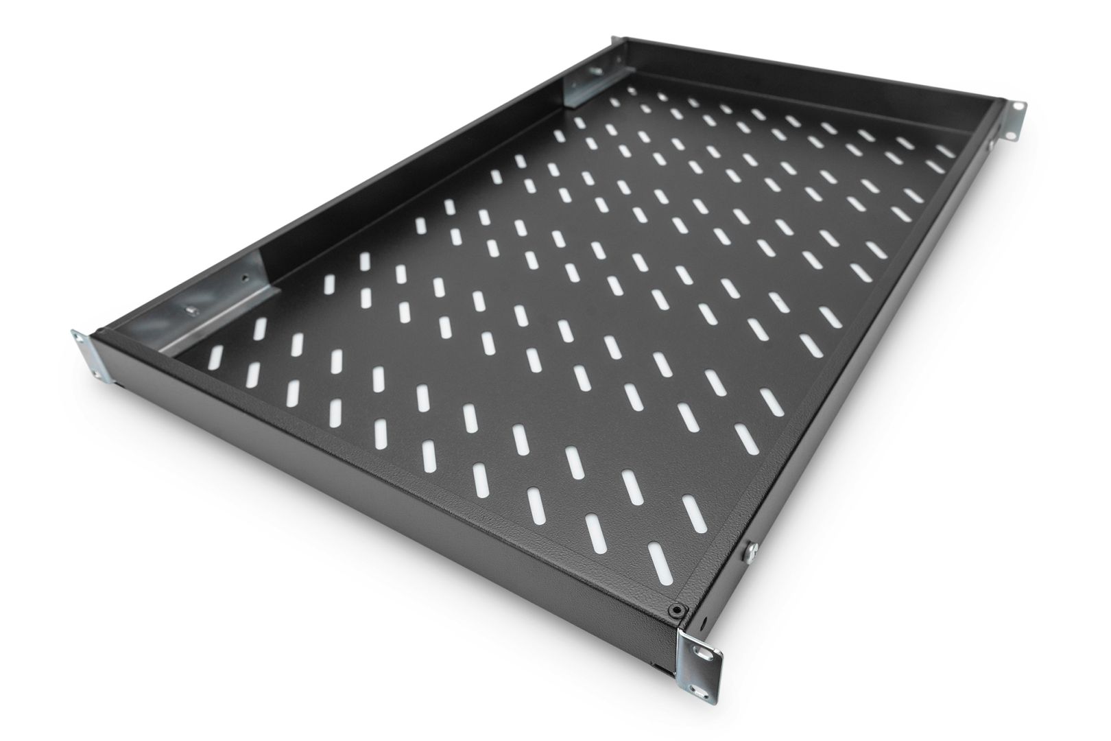 Digitus 1U fixed shelf for 1000mm depth racks 44x482x700mm adjust. 700-900mm depth Black