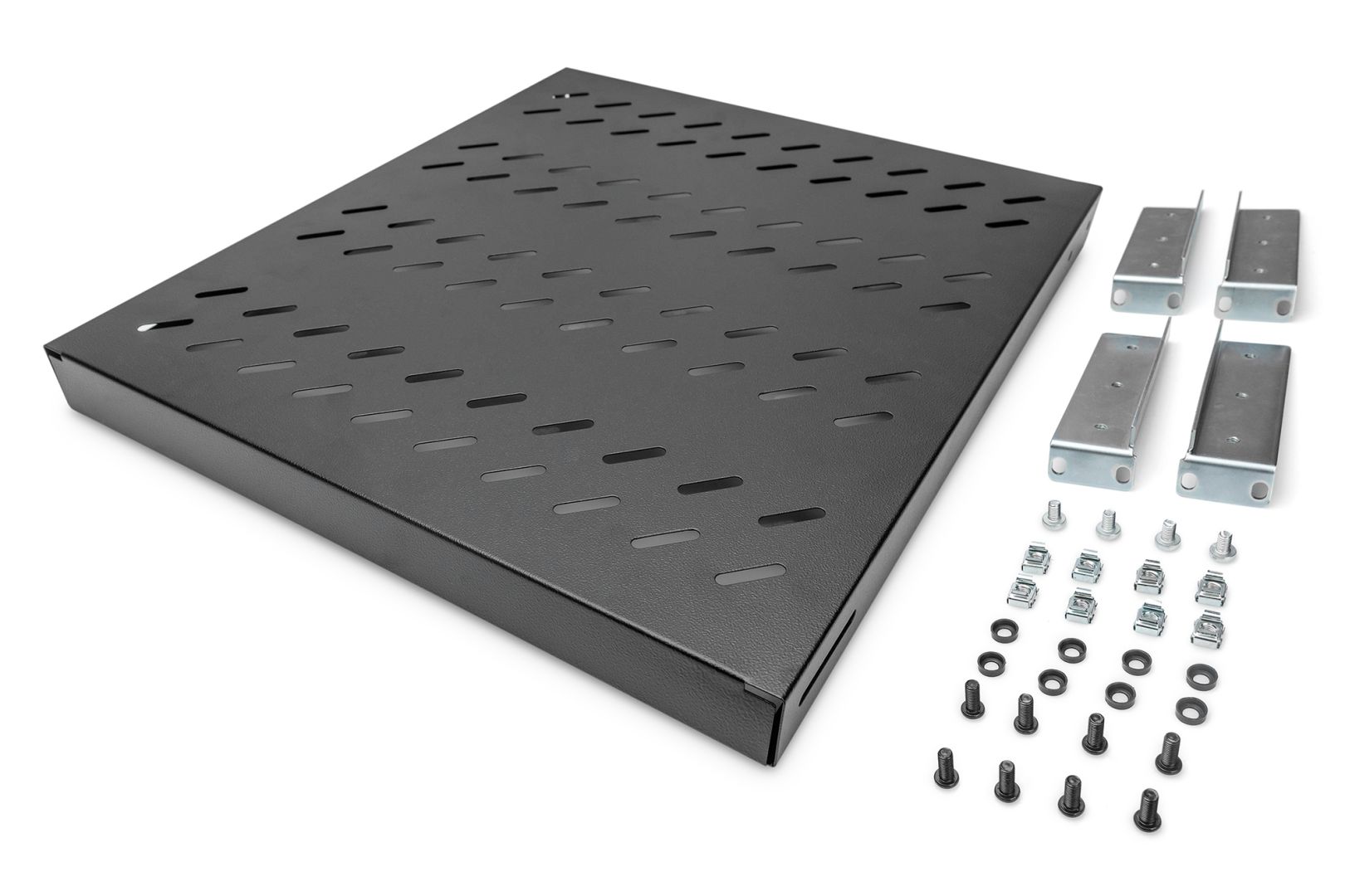 Digitus 1U fixed shelf for 800mm depth racks 44x482x500mm adjust. 500-700mm depth Black