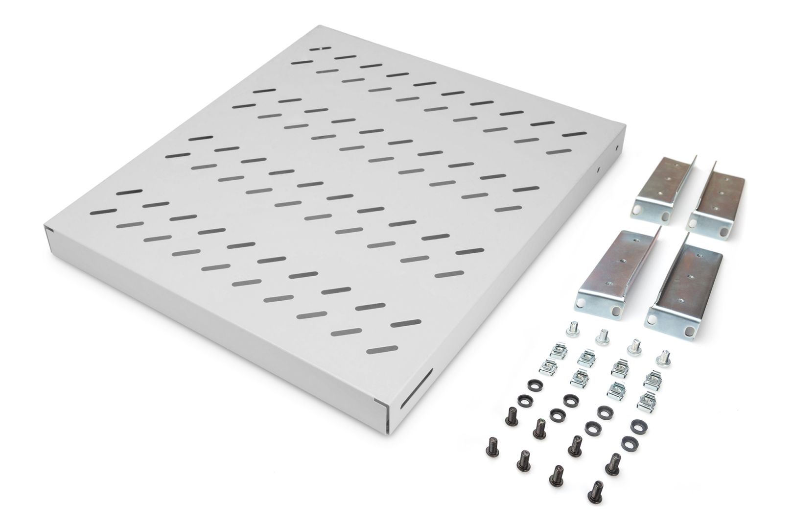 Digitus 1U fixed shelf for 800mm depth racks 44x482x500mm adjust. 500-700mm depth Grey