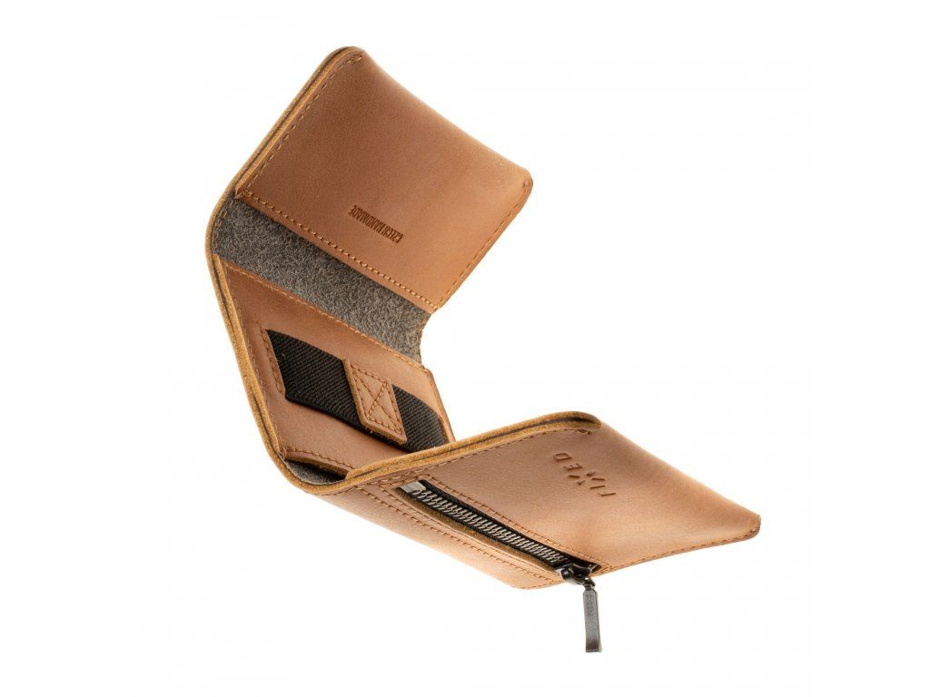 FIXED Tripple FIXWAT-TR2-BRW bőr pénztárca, AirTag tartóval, barna
