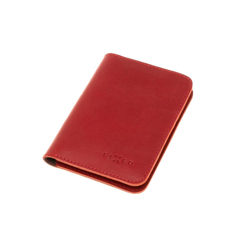 FIXED XL valódi bőr  pénztárca, piros