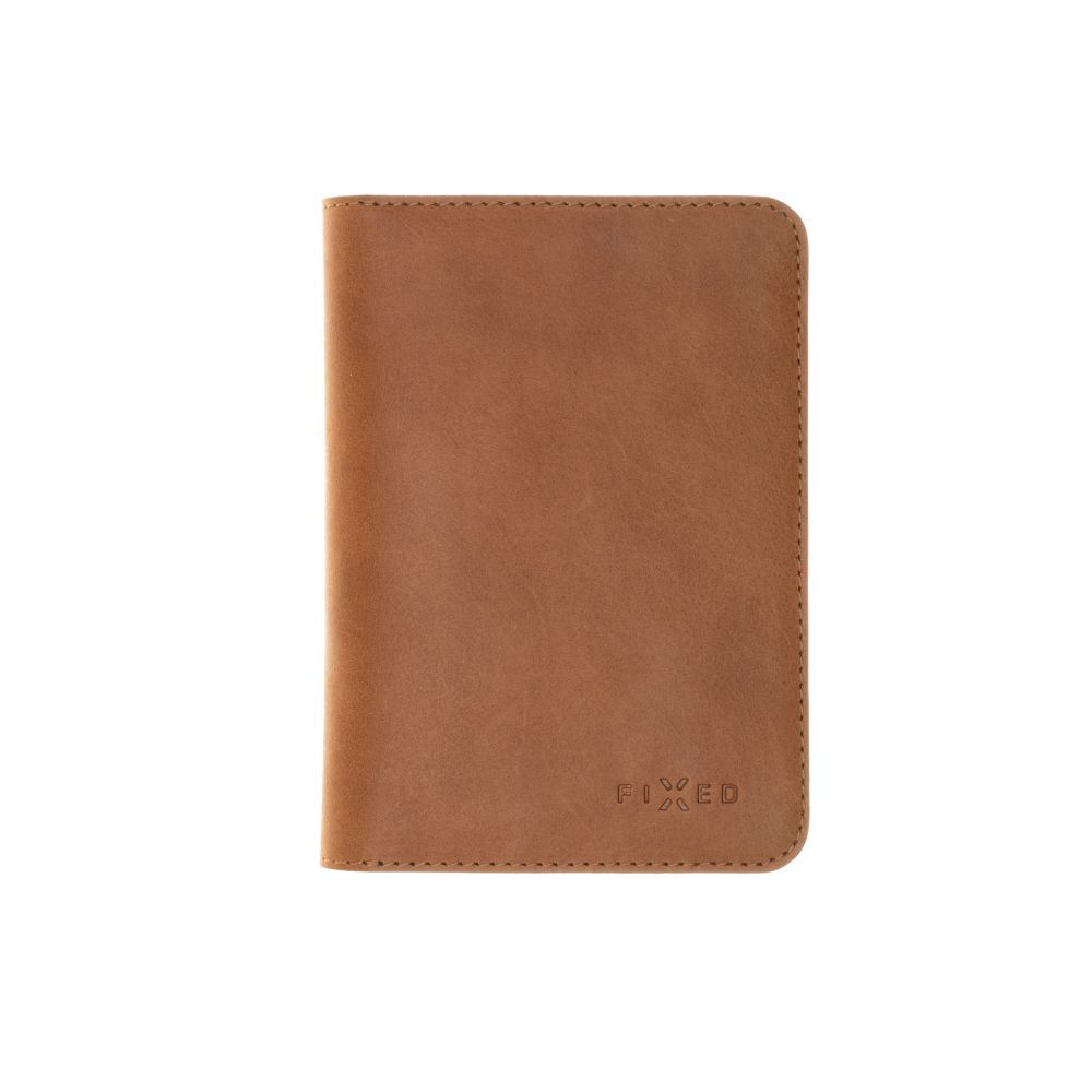 FIXED Passport valódi bőr  pénztárca, barna