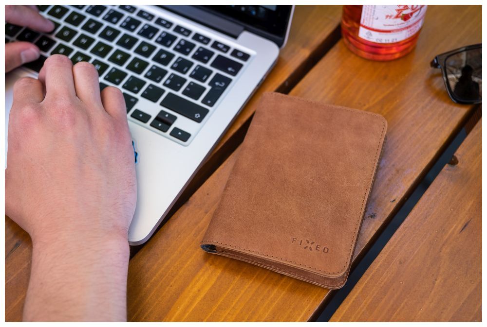 FIXED Passport valódi bőr  pénztárca, barna