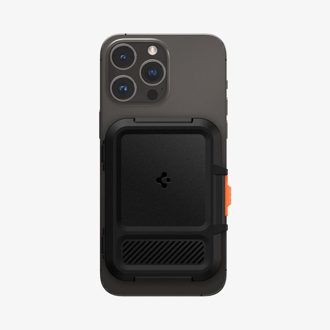 Spigen iPhone Lock Fit Wallet with MagSafe Black