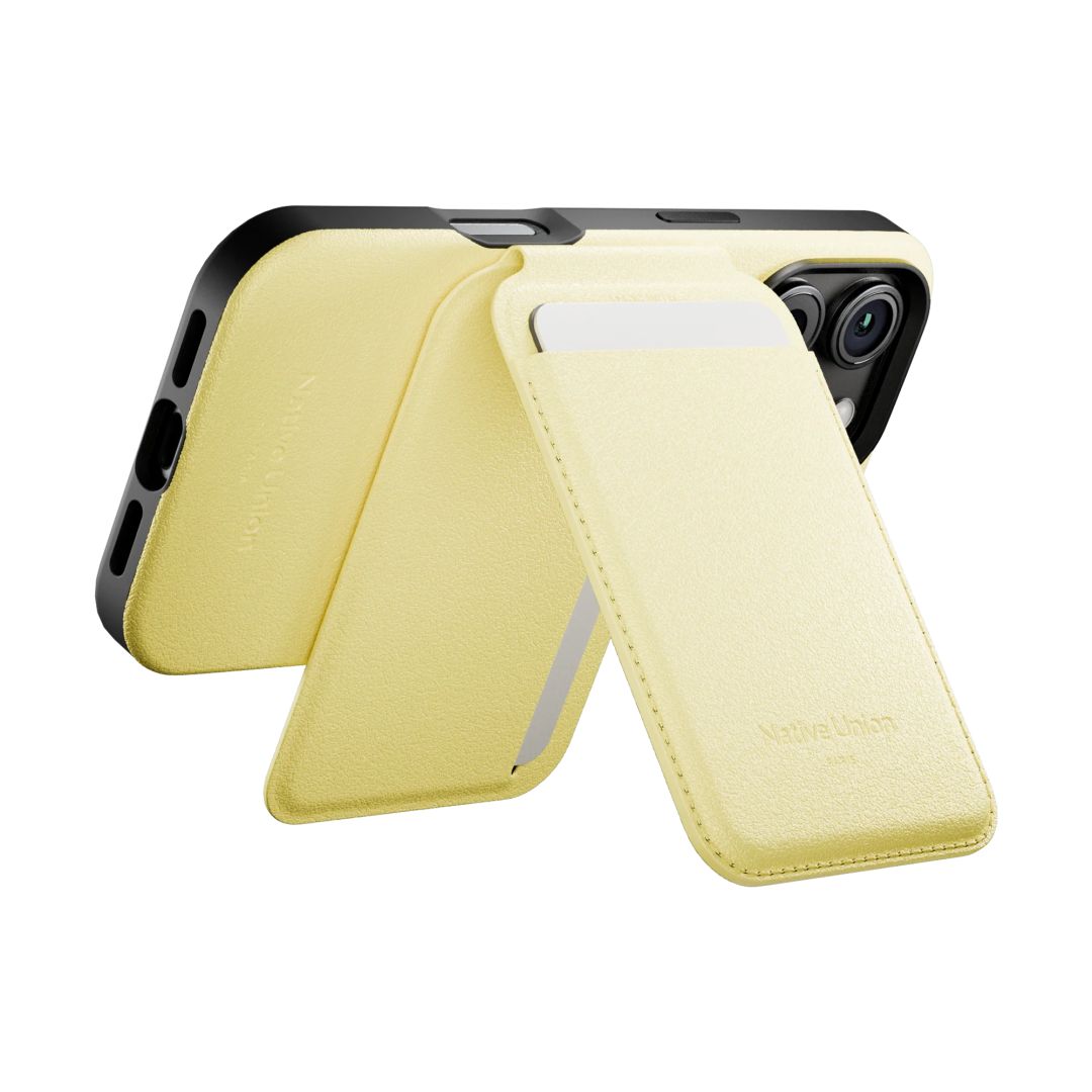 Native Union Active Wallet Stand Lemon