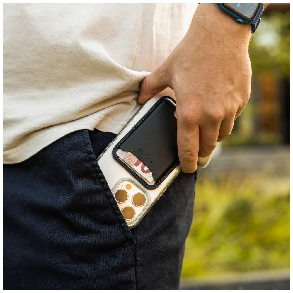 FIXED MagWallet péntárca műbörből, fekete