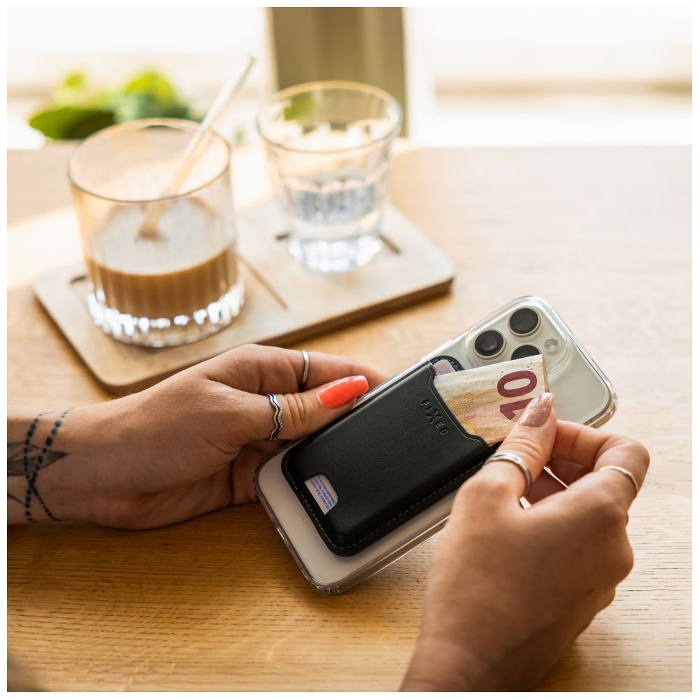 FIXED MagWallet péntárca műbörből, fekete