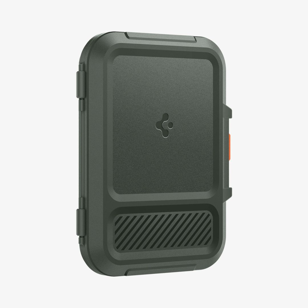 Spigen iPhone Lock Fit MagSafe Wallet Military Green